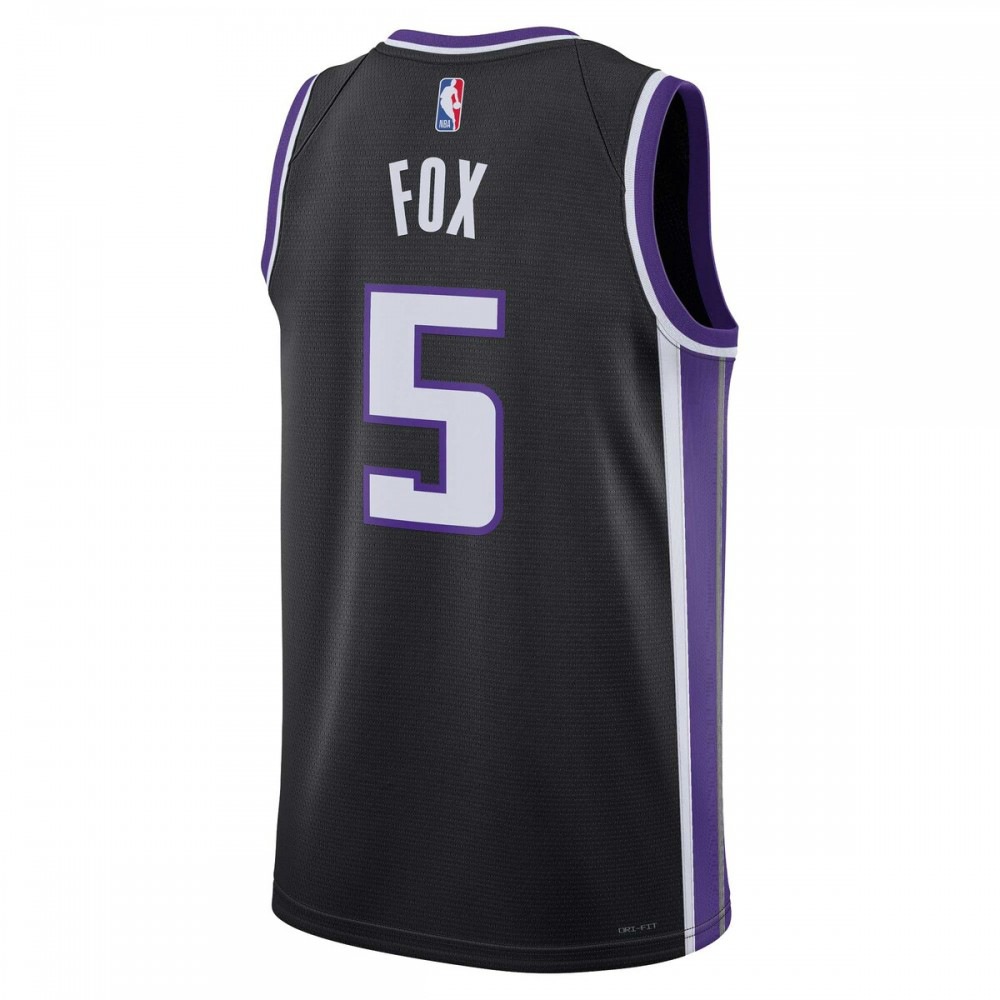 De'Aaron Fox Sacramento Kings Unisex Swingman Jersey - Icon Edition - Black-Pro Kit Vault | Brand New 26/27 Sports Jerseys